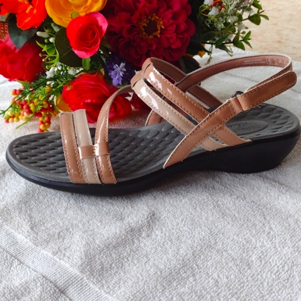 Clarks Beige & Tan Sandals, nearly new
